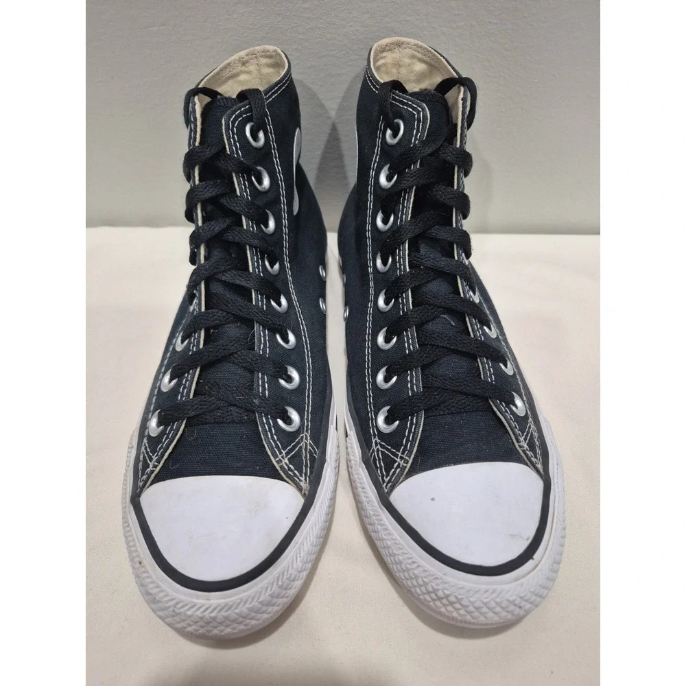 Converse Chuck Taylor All Star High Unisex M6.5/W8.5 Black Canvas Sneaker M9160 - Picture 2 of 8